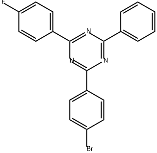 1,3,5-Triazine, 2-(4-bromophenyl)-4-(4-fluorophenyl)-6-phenyl- Structure