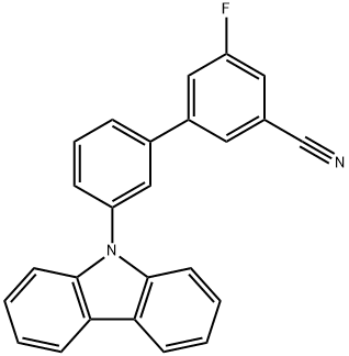 [1,1'-Biphenyl]-3-carbonitrile, 3'-(9H-carbazol-9-yl)-5-fluoro- Structure