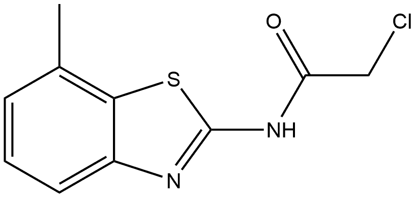 2-Chloro-N-(7-methyl-2-benzothiazolyl)acetamide Structure