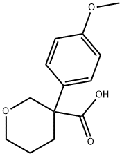 2H-Pyran-3-carboxylic acid, tetrahydro-3-(4-methoxyphenyl)- Structure