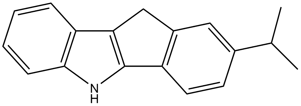 5,10-Dihydro-2-(1-methylethyl)indeno[1,2-b]indole Structure