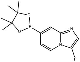 Imidazo[1,2-a]pyridine, 3-fluoro-7-(4,4,5,5-tetramethyl-1,3,2-dioxaborolan-2-yl)- 구조식 이미지
