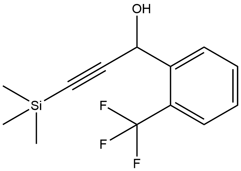 2-(Trifluoromethyl)-α-[2-(trimethylsilyl)ethynyl]benzenemethanol Structure