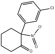 2-(3-Chlorophenyl)-2-nitrocyclohexanone Structure