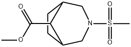 methyl 3-(methylsulfonyl)-3-azabicyclo[3.2.1]octane-8-carboxylate Structure