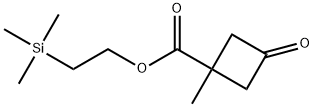 Cyclobutanecarboxylic acid, 1-methyl-3-oxo-, 2-(trimethylsilyl)ethyl ester 구조식 이미지