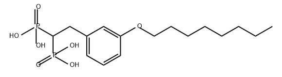 Phosphonic acid, P,P'-[2-[3-(octyloxy)phenyl]ethylidene]bis- Structure