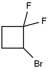 Cyclobutane, 2-bromo-1,1-difluoro- Structure