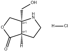 4H-Furo[3,4-b]pyrrol-4-one, hexahydro-6a-(hydroxymethyl)-, hydrochloride (1:1), (3aR,6aR)-rel- 구조식 이미지