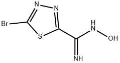 5-Bromo-N-hydroxy-1,3,4-thiadiazole-2-carboximidamide 구조식 이미지