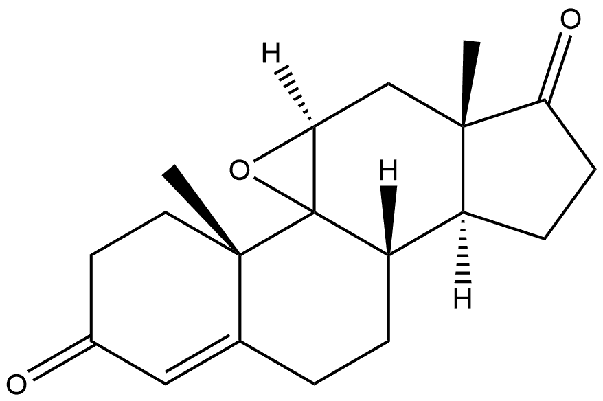 Androst-4-ene-3,17-dione, 9,11-epoxy-, (11α)- 구조식 이미지