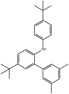 5-(tert-butyl)-N-[4-(tert-butyll)phenyl]-3',5'-dimethyl[1,1'-biphenyl]-2-amine Structure