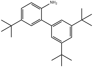 [1,1'-Biphenyl]-2-amine, 3',5,5'-tris(1,1-dimethylethyl)- 구조식 이미지