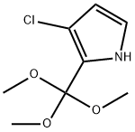 1H-Pyrrole, 3-chloro-2-(trimethoxymethyl)- Structure