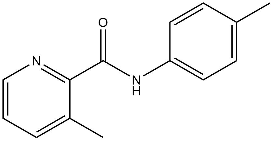 3-Methyl-N-(4-methylphenyl)-2-pyridinecarboxamide Structure