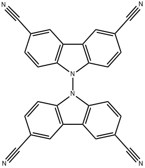 9,9'-bicarbazole]-3,3',6,6'-tetracarbonitrile Structure