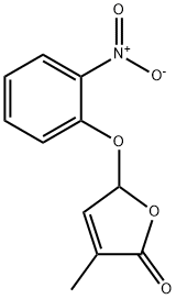 2(5H)-Furanone, 3-methyl-5-(2-nitrophenoxy)- Structure