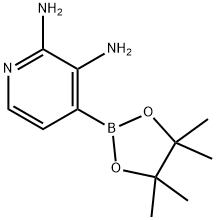 2,3-Pyridinediamine, 4-(4,4,5,5-tetramethyl-1,3,2-dioxaborolan-2-yl)- 구조식 이미지