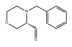 3-Morpholinecarboxaldehyde, 4-(phenylmethyl)-, (3S)- 구조식 이미지