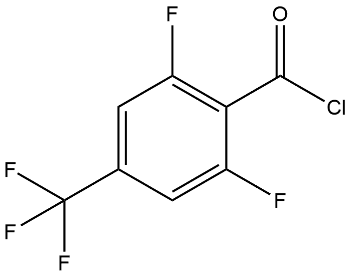 Benzoyl chloride, 2,6-difluoro-4-(trifluoromethyl)- Structure