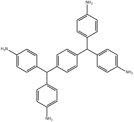 Benzenamine, 4,4',4'',4'''-(1,4-phenylenedimethylidyne)tetrakis- Structure