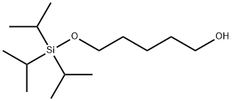 1-Pentanol, 5-[[tris(1-methylethyl)silyl]oxy]- Structure