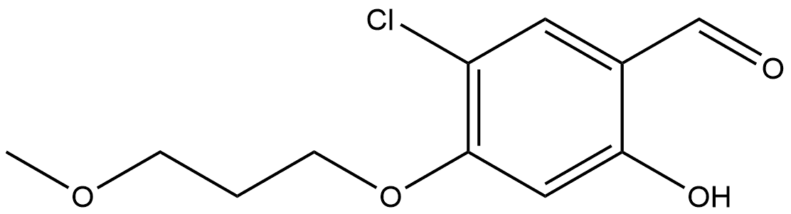 5-Chloro-2-hydroxy-4-(3-methoxypropoxy)benzaldehyde Structure