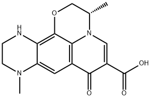 7H-Pyrazino[2,3-h]pyrido[1,2,3-de]-1,4-benzoxazine-6-carboxylic acid, 2,3,9,10,11,12-hexahydro-3,9-dimethyl-7-oxo-, (3S)- Structure