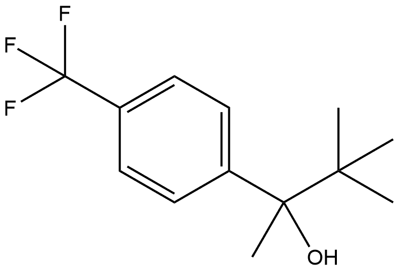 α-(1,1-Dimethylethyl)-α-methyl-4-(trifluoromethyl)benzenemethanol Structure