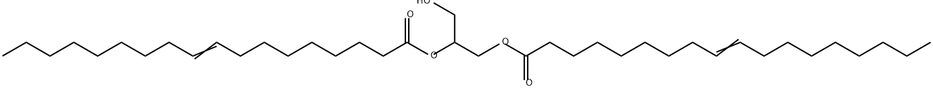 9-Octadecenoic acid, 1,1'-[1-(hydroxymethyl)-1,2-ethanediyl] ester Structure