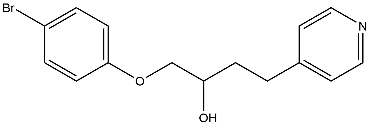 1-(4-bromophenoxy)-4-(pyridin-4-yl)butan-2-ol Structure