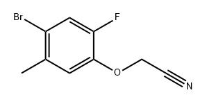 Acetonitrile, 2-(4-bromo-2-fluoro-5-methylphenoxy)- 구조식 이미지