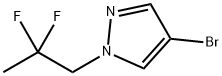 1H-Pyrazole, 4-bromo-1-(2,2-difluoropropyl)- Structure