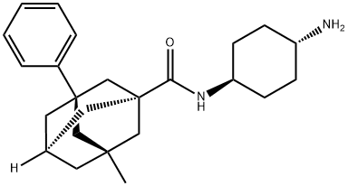 (1S,3R,5R,7S)-N-(trans-4-Aminocyclohexyl)-3-methyl-5-phenyltricyclo[3.3.1.13,7]decane-1-carboxamide 구조식 이미지