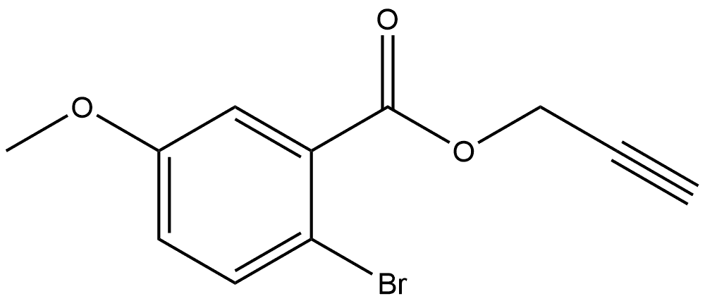 2-Propyn-1-yl 2-bromo-5-methoxybenzoate Structure