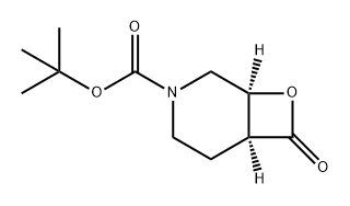 8-Oxa-3-azabicyclo[4.2.0]octane-3-carboxylic acid, 7-oxo-, 1,1-dimethylethyl ester, (1S,6S)- Structure