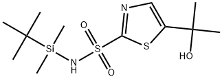 N-[(1,1-Dimethylethyl)dimethylsilyl]-5-(1-hydroxy-1-methylethyl)-2-thiazolesulfonamide Structure