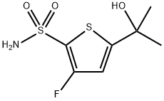 2-Thiophenesulfonamide, 3-fluoro-5-(1-hydroxy-1-methylethyl)- Structure