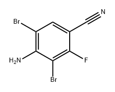 Benzonitrile, 4-amino-3,5-dibromo-2-fluoro- 구조식 이미지