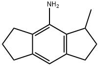 s-Indacen-4-amine, 1,2,3,5,6,7-hexahydro-3-methyl- Structure