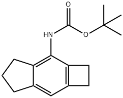 1,1-Dimethylethyl N-(2,4,5,6-tetrahydro-1H-cyclobut[f]inden-3-yl)carbamate 구조식 이미지