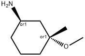 trans-3-Methoxy-3-methyl-cyclohexylamine Structure