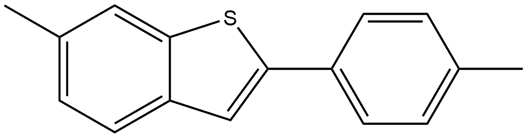 6-Methyl-2-(4-methylphenyl)benzo[b]thiophene Structure