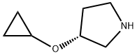 Pyrrolidine, 3-(cyclopropyloxy)-, (3R)- Structure