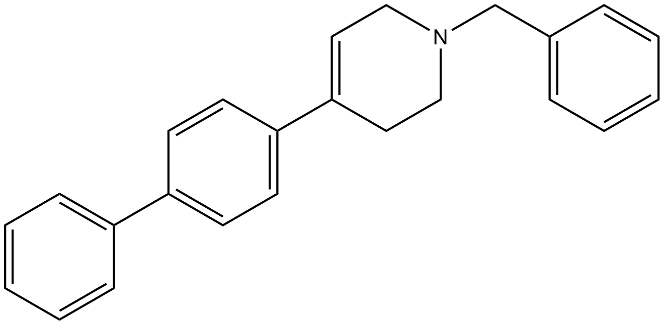 4-[1,1'-Biphenyl]-4-yl-1,2,3,6-tetrahydro-1-(phenylmethyl)pyridine Structure