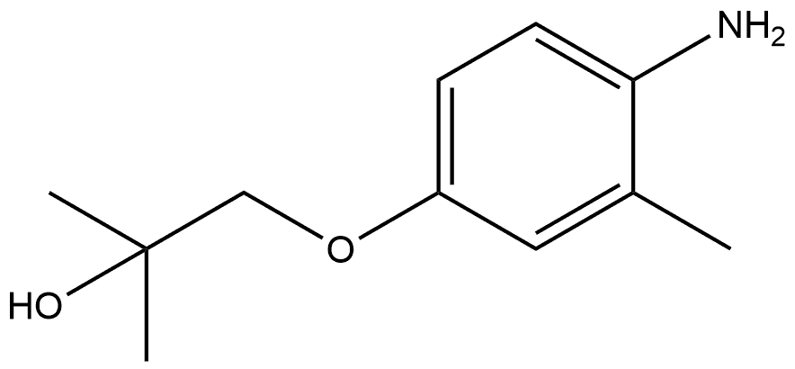 1-(4-Amino-3-methylphenoxy)-2-methyl-2-propanol Structure