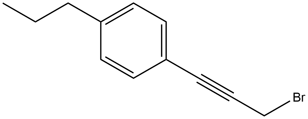 1-(3-Bromo-1-propyn-1-yl)-4-propylbenzene Structure