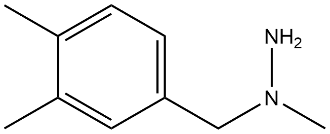 1-(3,4-Dimethylbenzyl)-1-methylhydrazine Structure