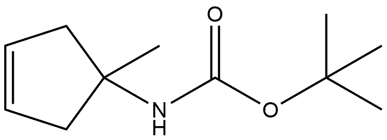 (1-Methyl-cyclopent-3-enyl)-carbamic acid tert-butyl ester Structure