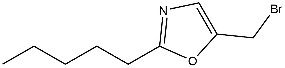 5-(bromomethyl)-2-pentyl-1,3-oxazole Structure